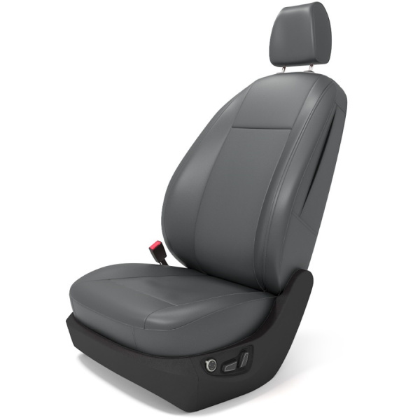 Чехлы на сиденья Renault Koleos (08-13) (Dynamique Confort, Luxe Privilege) темно серая экокожа BM E23-E23-E21-99-1-1-530-13 - Фото 1