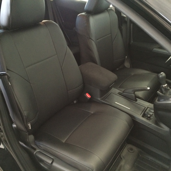 Чехлы на сиденья Hyundai ix35 (2010-2015) чёрная перфорированная экокожа Classic P03-E03-E01-99-262-11 - Фото 13