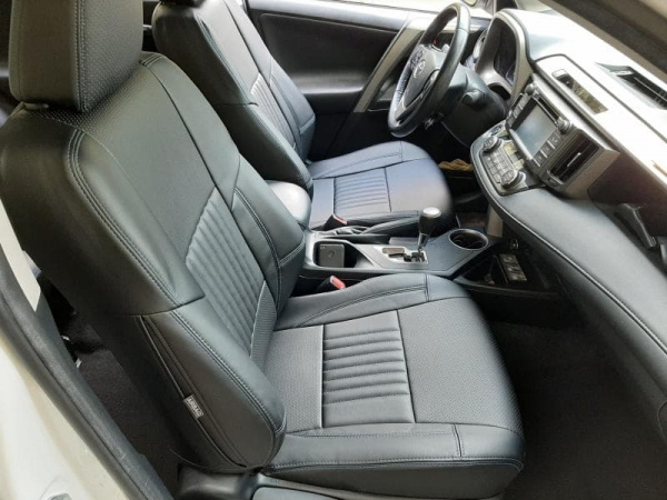 Чехлы на сиденья Toyota RAV4 (2012–2019) экокожа MAXIMUM (вариант №4) - Фото 3