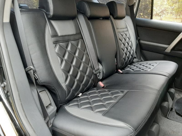 Чехлы для сидений Toyota Land Cruiser Prado (2009–2017) экокожа MAXIMUM (вариант №1) - Фото 6