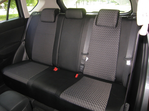 Чехлы на сиденья Toyota Fielder серый жаккард с экокожей BM J07-E03-E01-99-1-0-618-10X - Фото 4