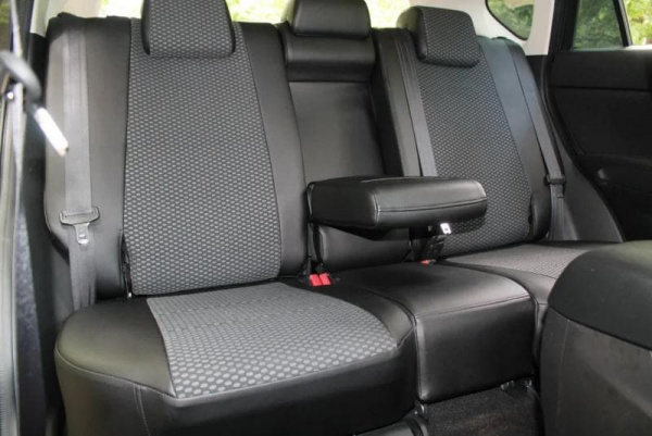 Авточехлы Mitsubishi Outlander 2 XL 2005-2013 серый велюр с экокожей BM T08-E03-E01-99-1-0-138-12 - Фото 2