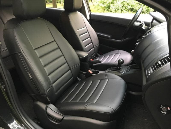 Чехлы для сидений Honda CRV 4 (2012-2015) чёрная экокожа BM Horizont E03-E03-E01-13-238-00 - Фото 2