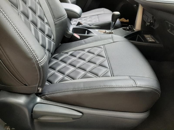Чехлы на сиденья Toyota RAV4 (2012–2019) экокожа MAXIMUM (вариант №3) - Фото 5
